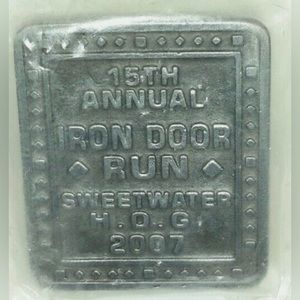 2007 HARLEY DAVIDSON HOG 15th ANNUAL IRON DOOR RUN "SWEETWATER" PIN